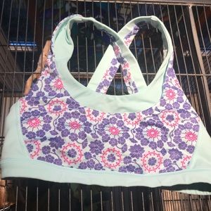 Blue and purple lululemon sports bra, EUC
